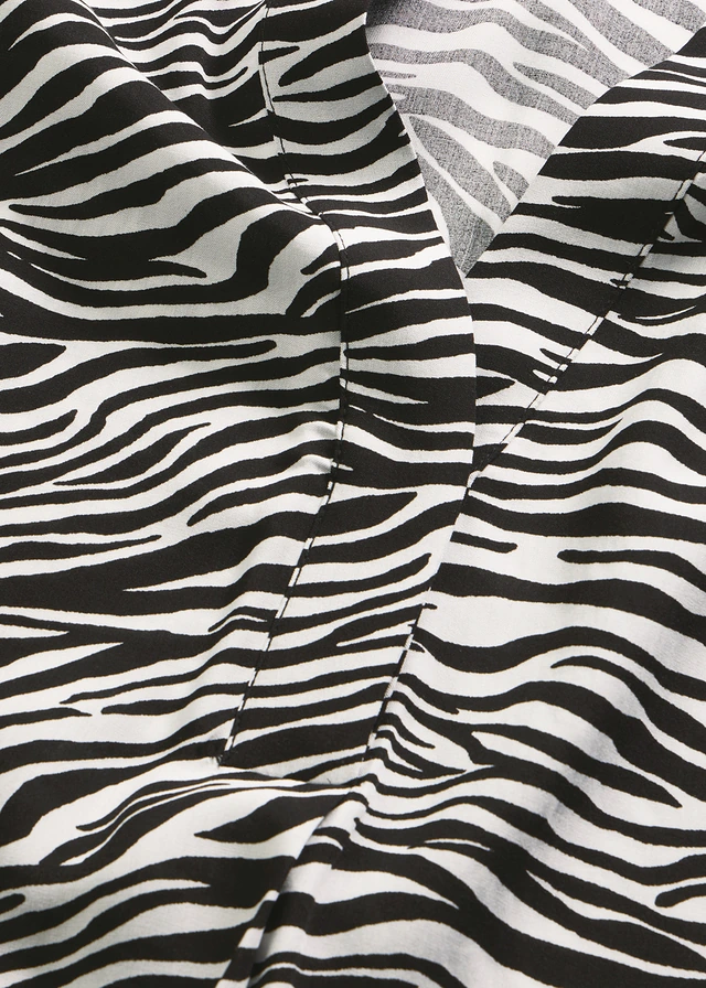 Blouse 100% viscose • noir/écru zèbre • product-page.page-title-suffix