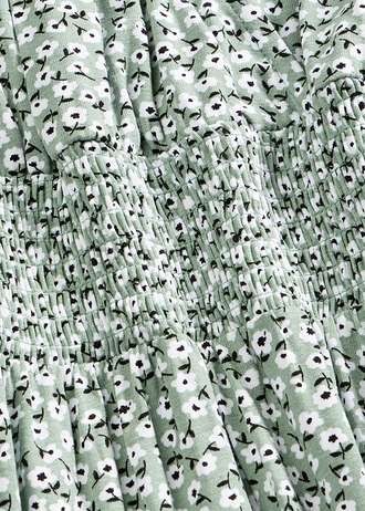 Jersey jurk in een viscosemix • pastelgroen gebloemd • bonprix online shop