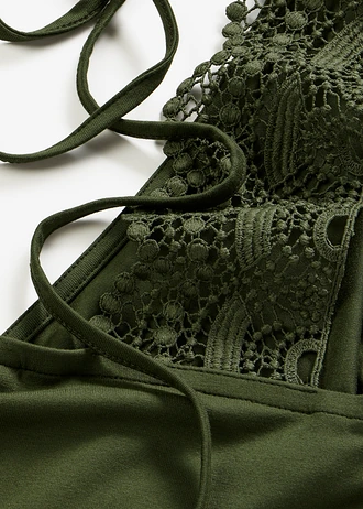 Jersey jurk van een viscosemix • olijfgroen • bonprix online shop