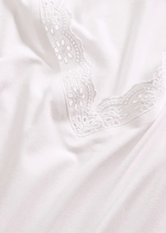 Shirt in een viscose-mix • wit • bonprix online shop