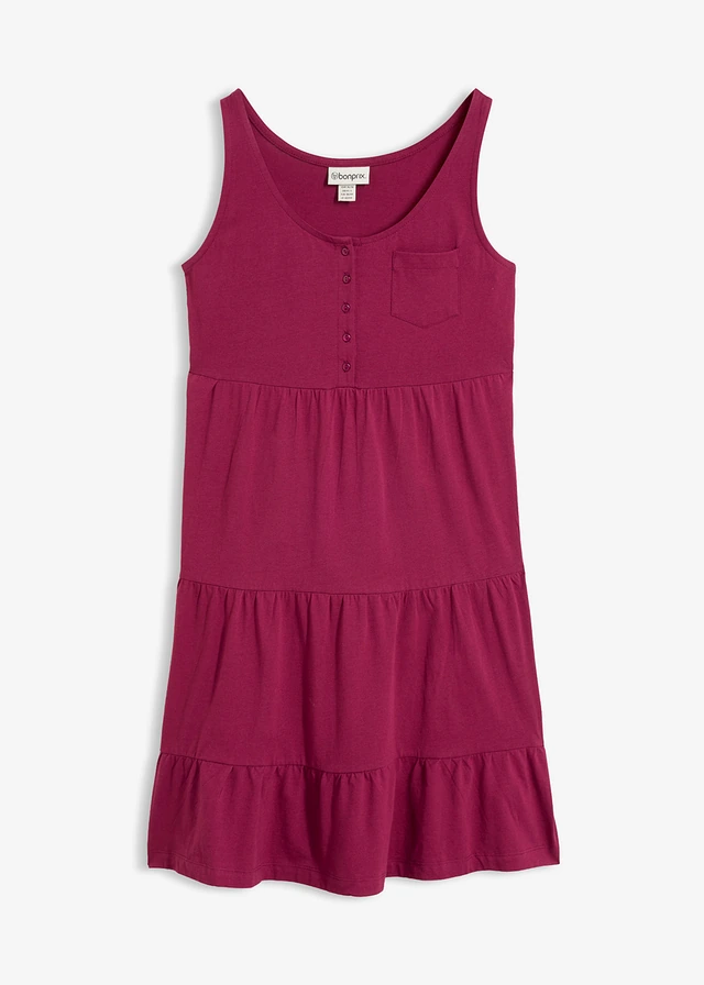 Jurk van katoen-jersey, petite • bessen • bonprix online shop