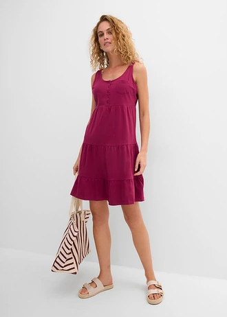 Jurk van katoen-jersey, petite • bessen • bonprix online shop