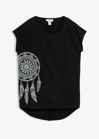 T-shirt met print • zwart-staalgrijs dromenvanger • bonprix online shop