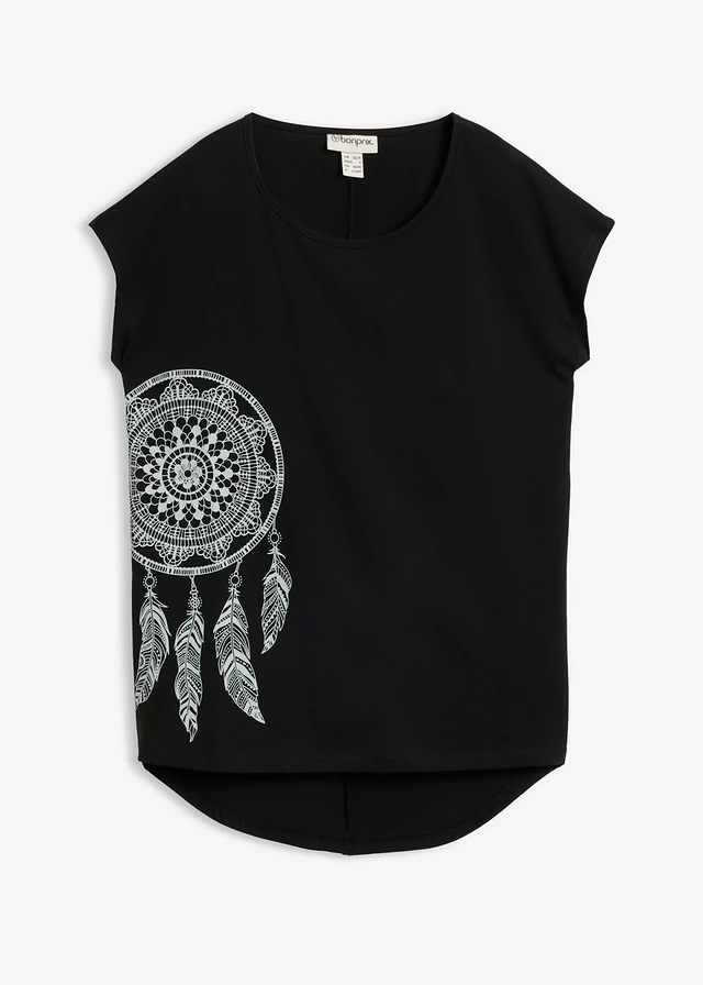 T-shirt met print • zwart-staalgrijs dromenvanger • bonprix online shop