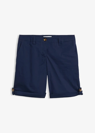 Stretch bermuda, Kleur: donkerblauw