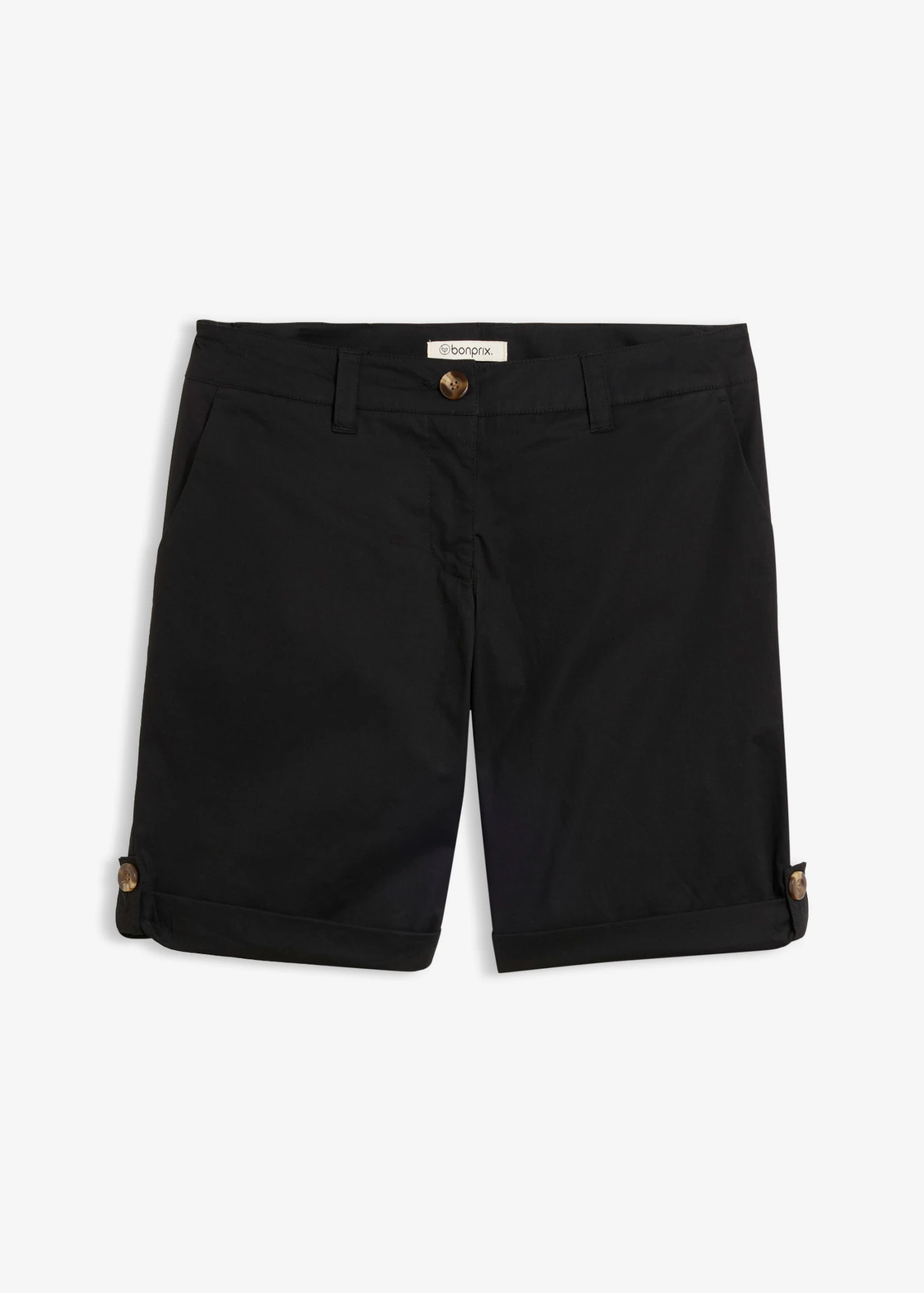 Stretch bermuda • zwart • bonprix online shop