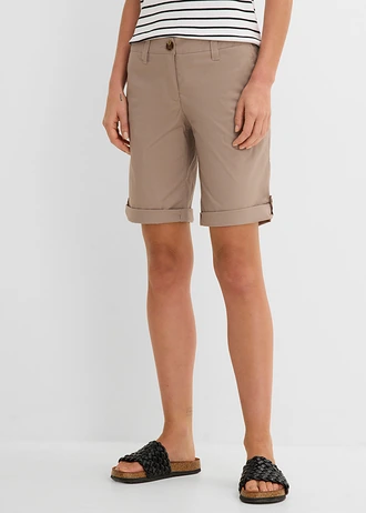 Stretch bermuda • taupe • bonprix online shop