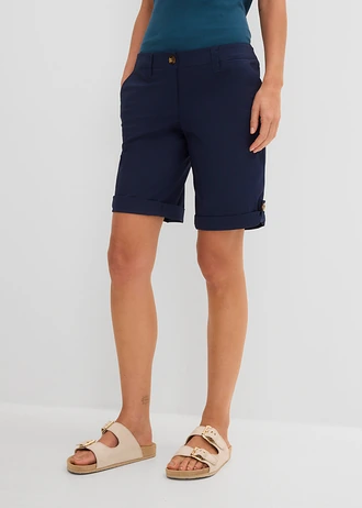 Stretch bermuda • donkerblauw • bonprix online shop