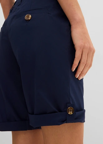 Stretch bermuda • donkerblauw • bonprix online shop