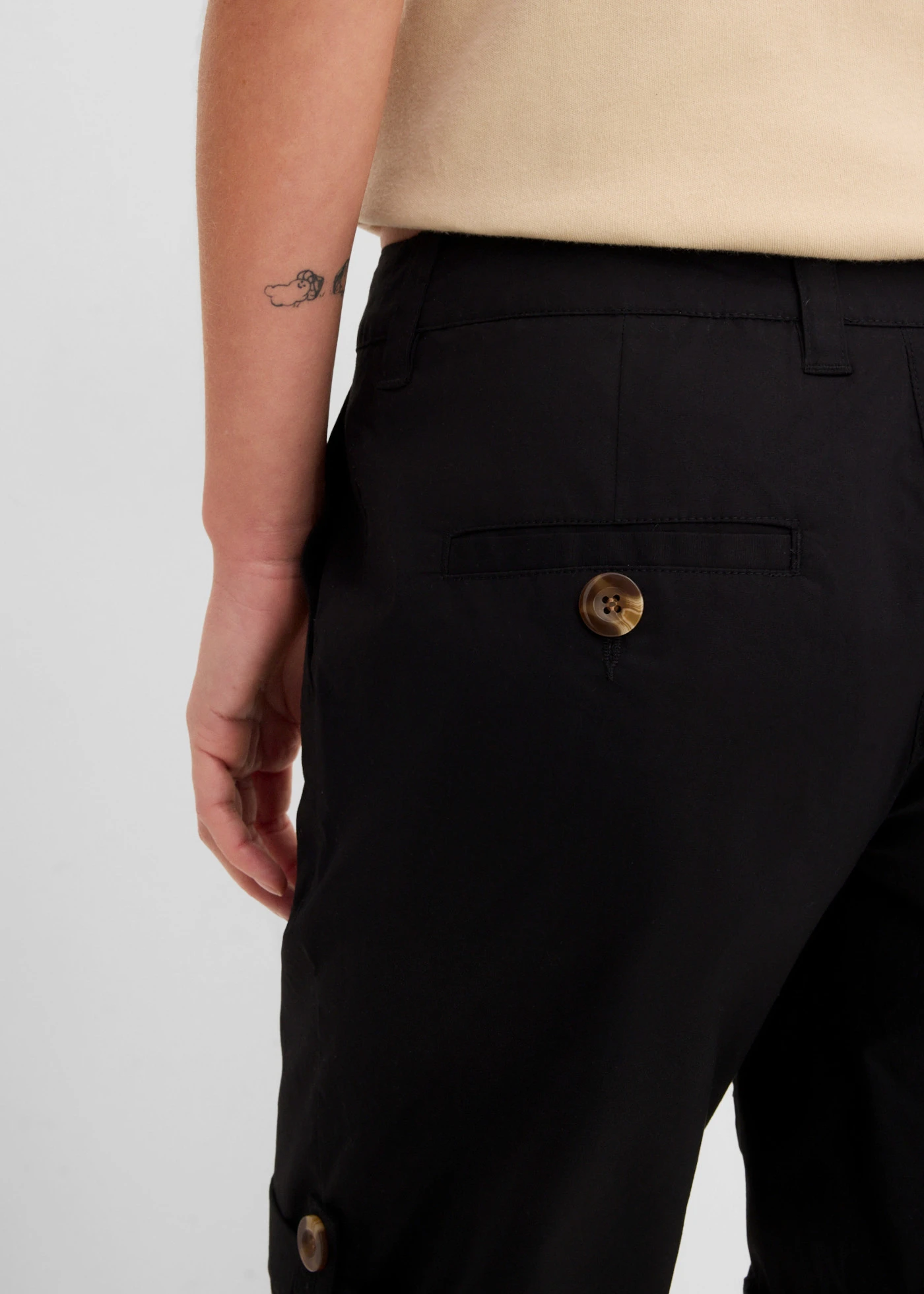 Stretch bermuda • zwart • bonprix online shop