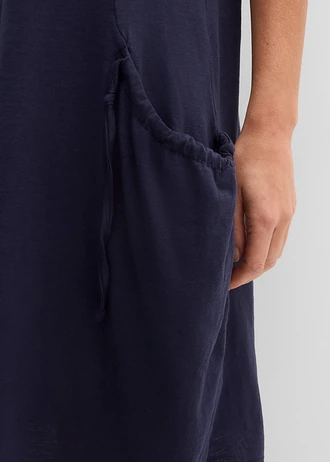 Jurk van katoen-jersey met zakken • donkerblauw • bonprix online shop