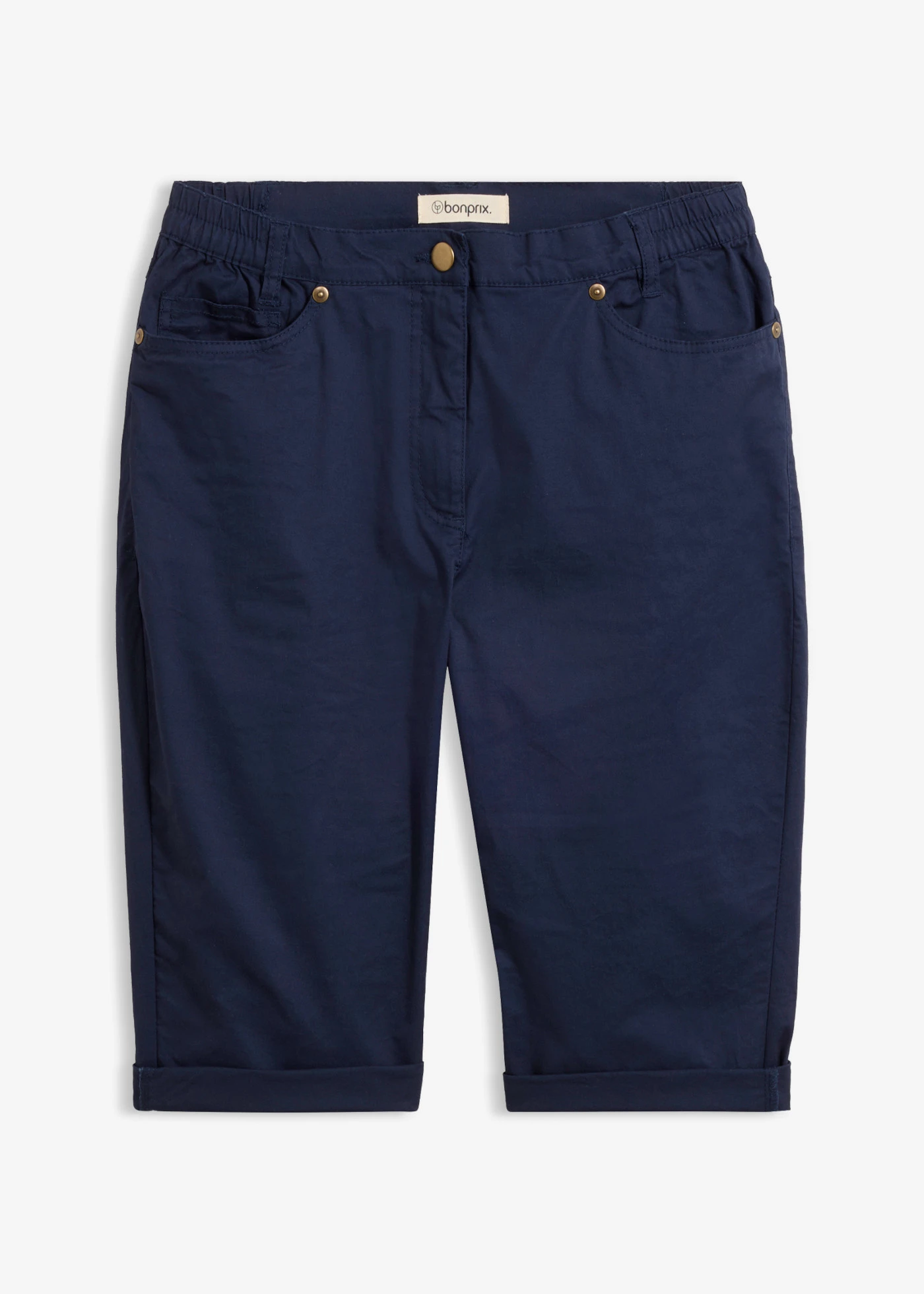 Katoenen bermuda met comfortband • donkerblauw • bonprix online shop