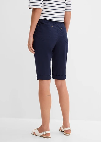 Katoenen bermuda met comfortband • donkerblauw • bonprix online shop