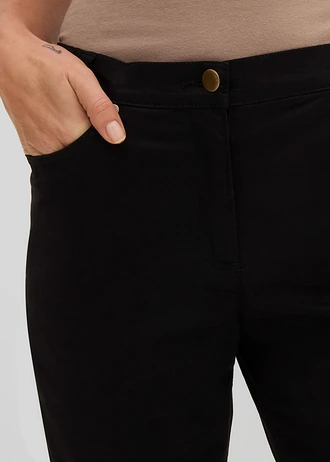 Katoenen bermuda met comfortband • zwart • bonprix online shop