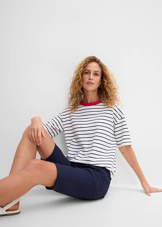 Katoenen bermuda met comfortband • donkerblauw • bonprix online shop