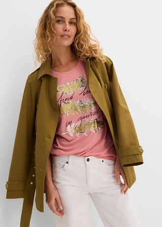 T-shirt à imprimé brillant • vieux rose imprimé • Boutique bonprix