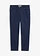 Pantalon 7/8 taille haute, Couleur: bleu foncé