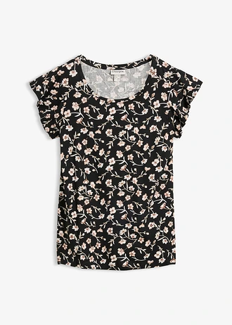 T-shirt z mieszanki wiskozy