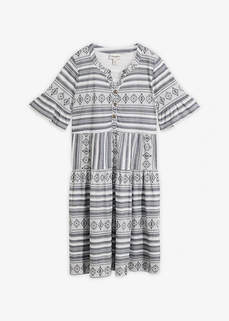 Rochie din tricot, din material fluid cu viscoză