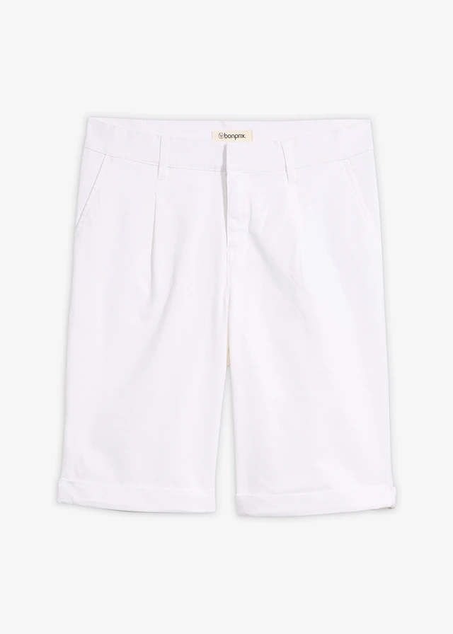 Bermuda extensible • blanc • Boutique bonprix