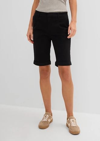 Stretch bermuda • zwart • bonprix online shop