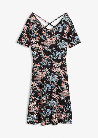 Rochie din jerse în A, până la genunchi