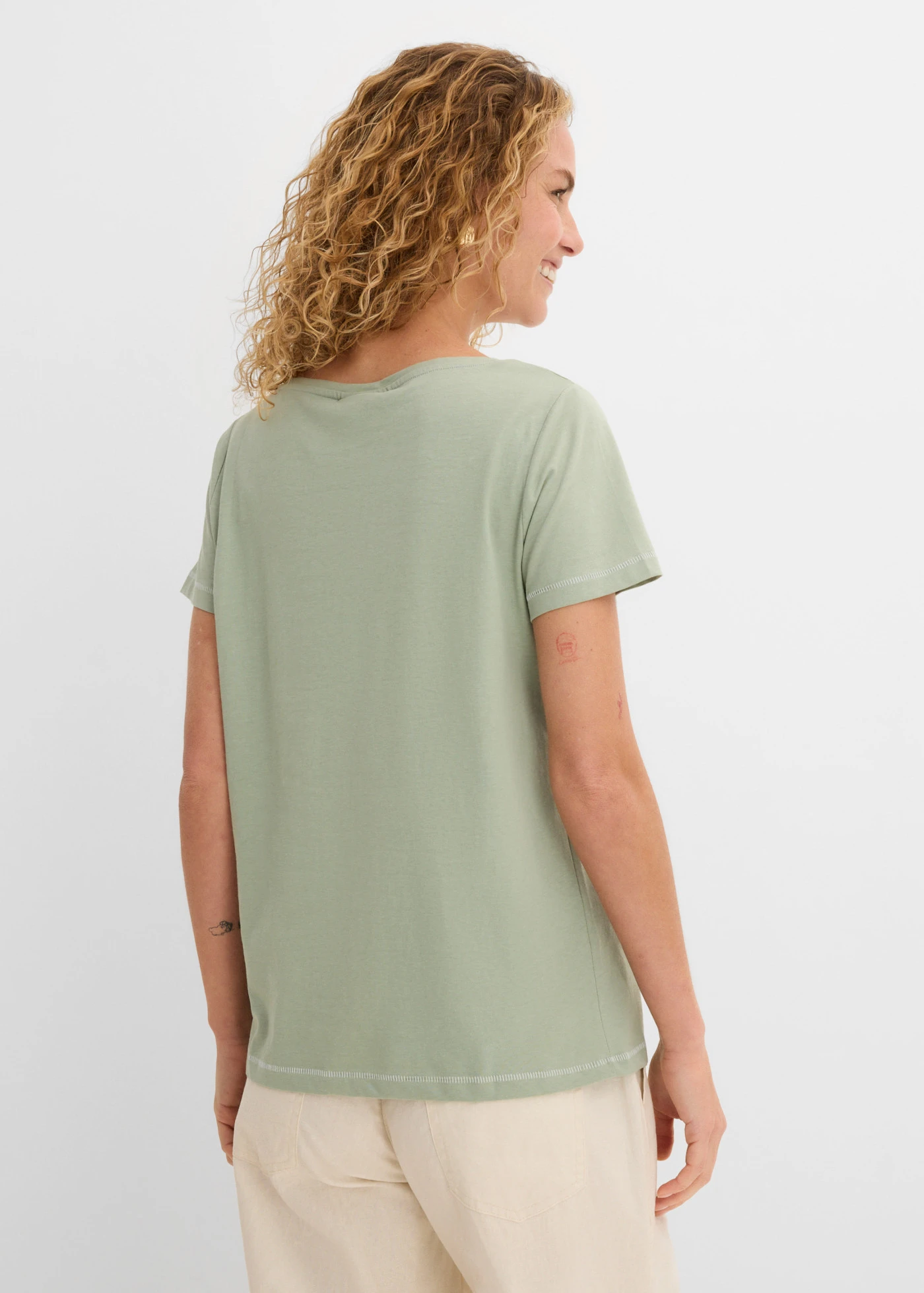 T-shirt • rookgroen met print • bonprix online shop
