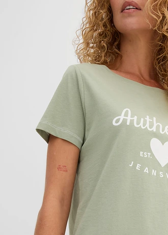 T-shirt • rookgroen met print • bonprix online shop