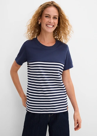 T-shirt • donkerblauw gestreept • bonprix online shop