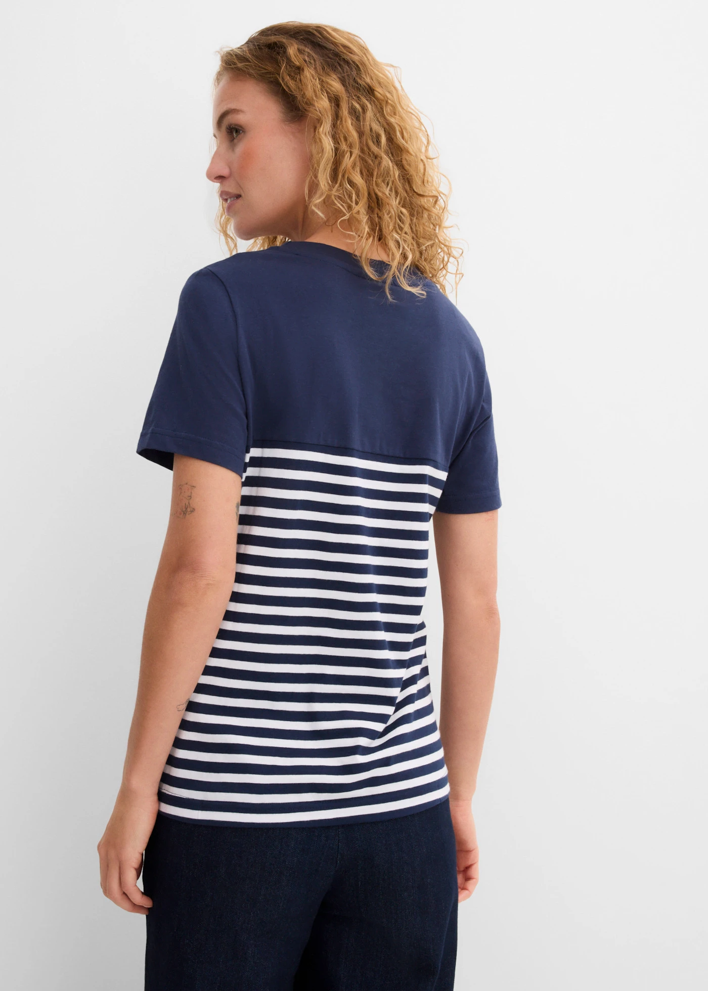 T-shirt • donkerblauw gestreept • bonprix online shop