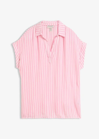 Blouse manches courtes en viscose fluide