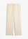 Pantalon large en lin et coton, Couleur: beige galet