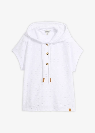 Henley shirt met capuchon