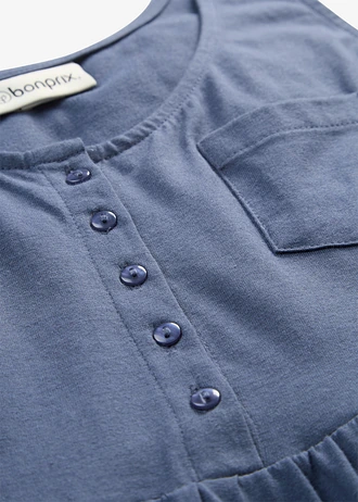 Jurk van katoen-jersey, petite • indigo • bonprix online shop