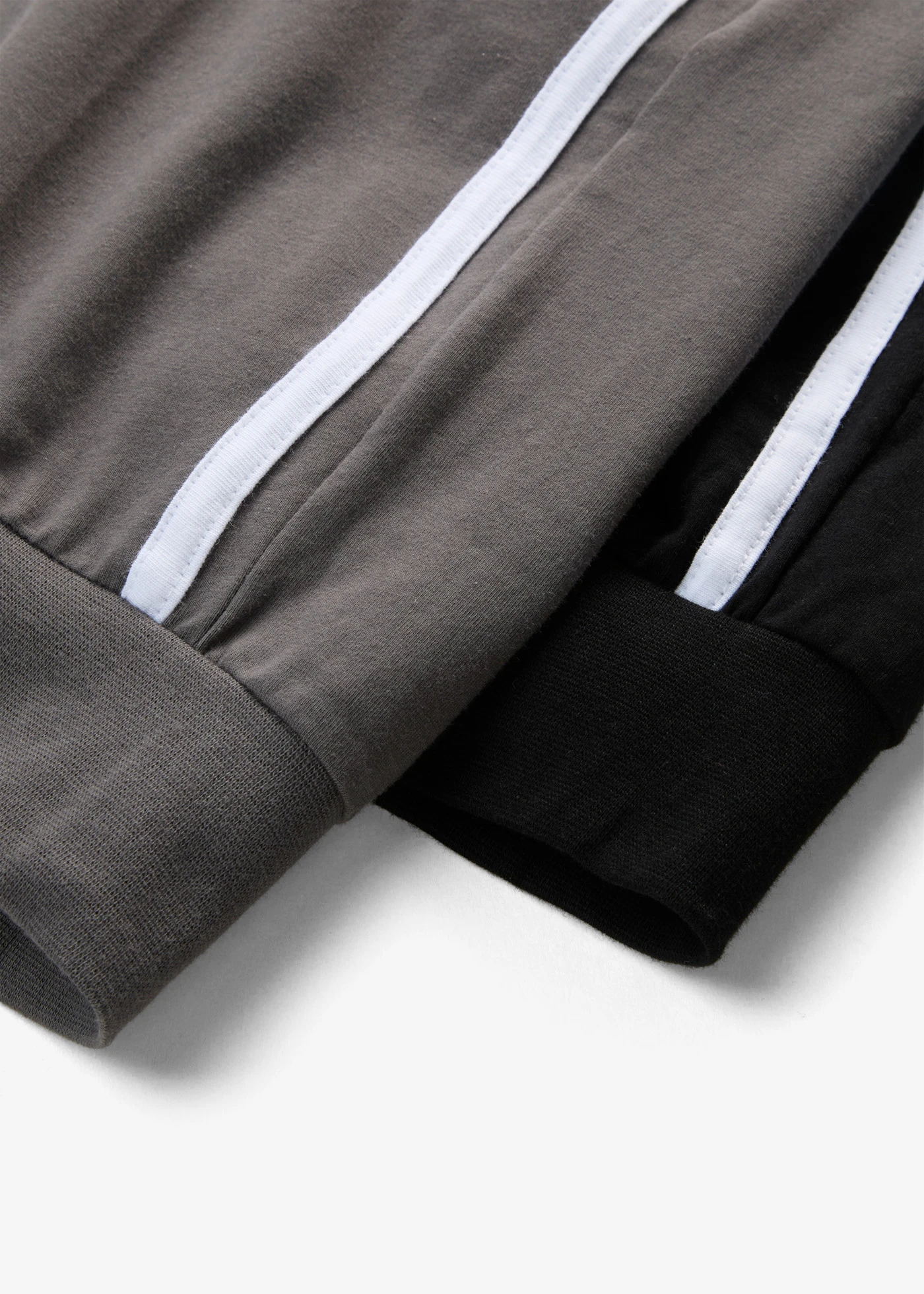 Capri joggingbroek van katoen (set van 2) • zwart/ rookgrijs • bonprix online shop