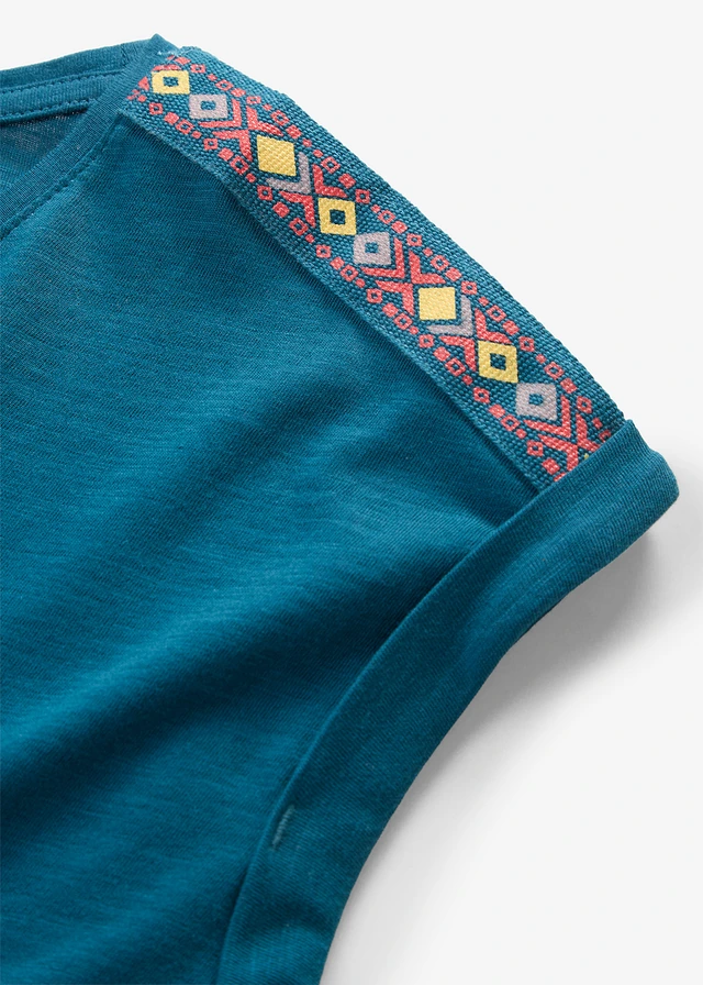 Tricou din bumbac organic 100% • albastru-petrol • magazin bonprix