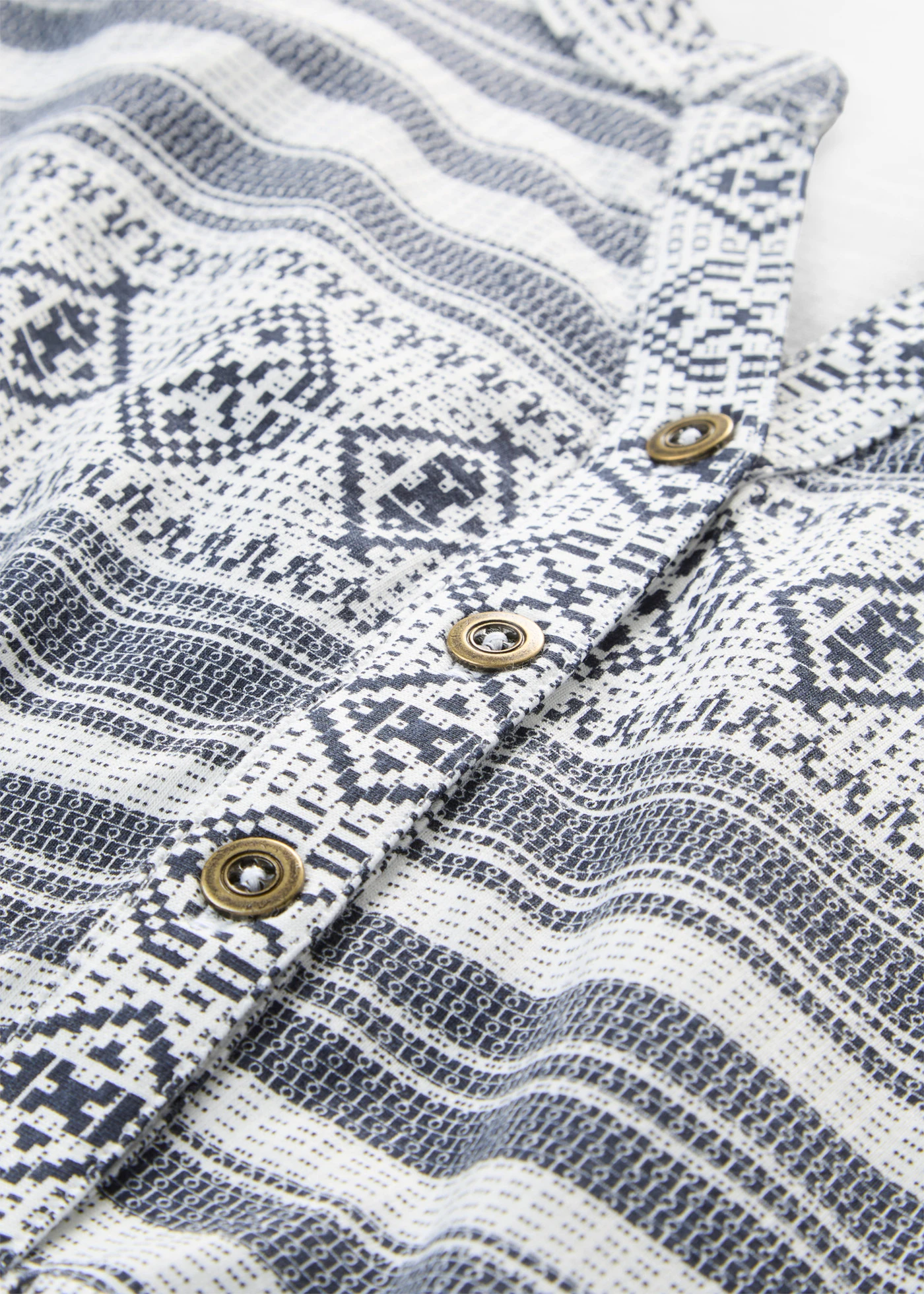 Gedessineerde shirtjurk, korte mouw • wit-donkerblauw gedessineerd • bonprix online shop