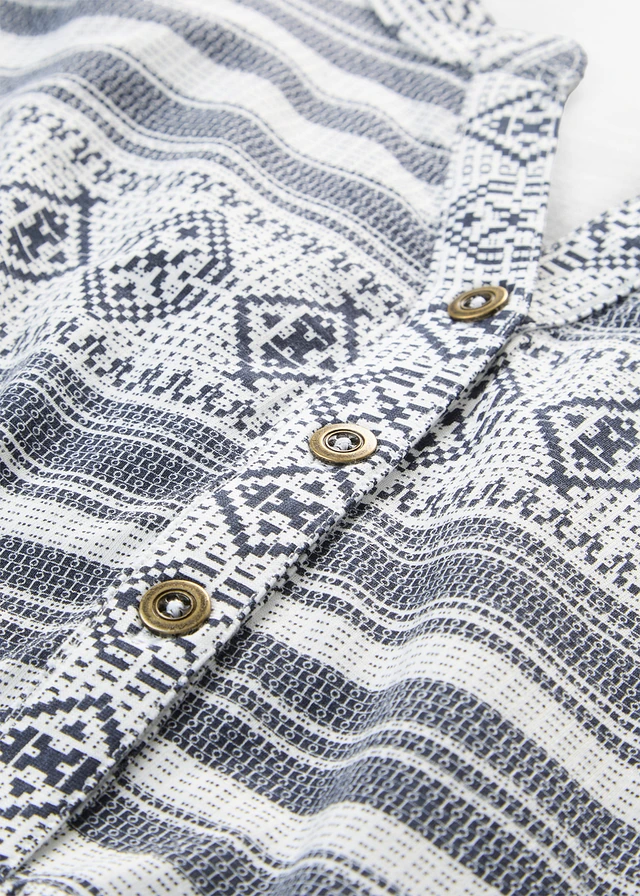 Robe en jersey de viscose mélangée • blanc/bleu foncé imprimé • product-page.page-title-suffix