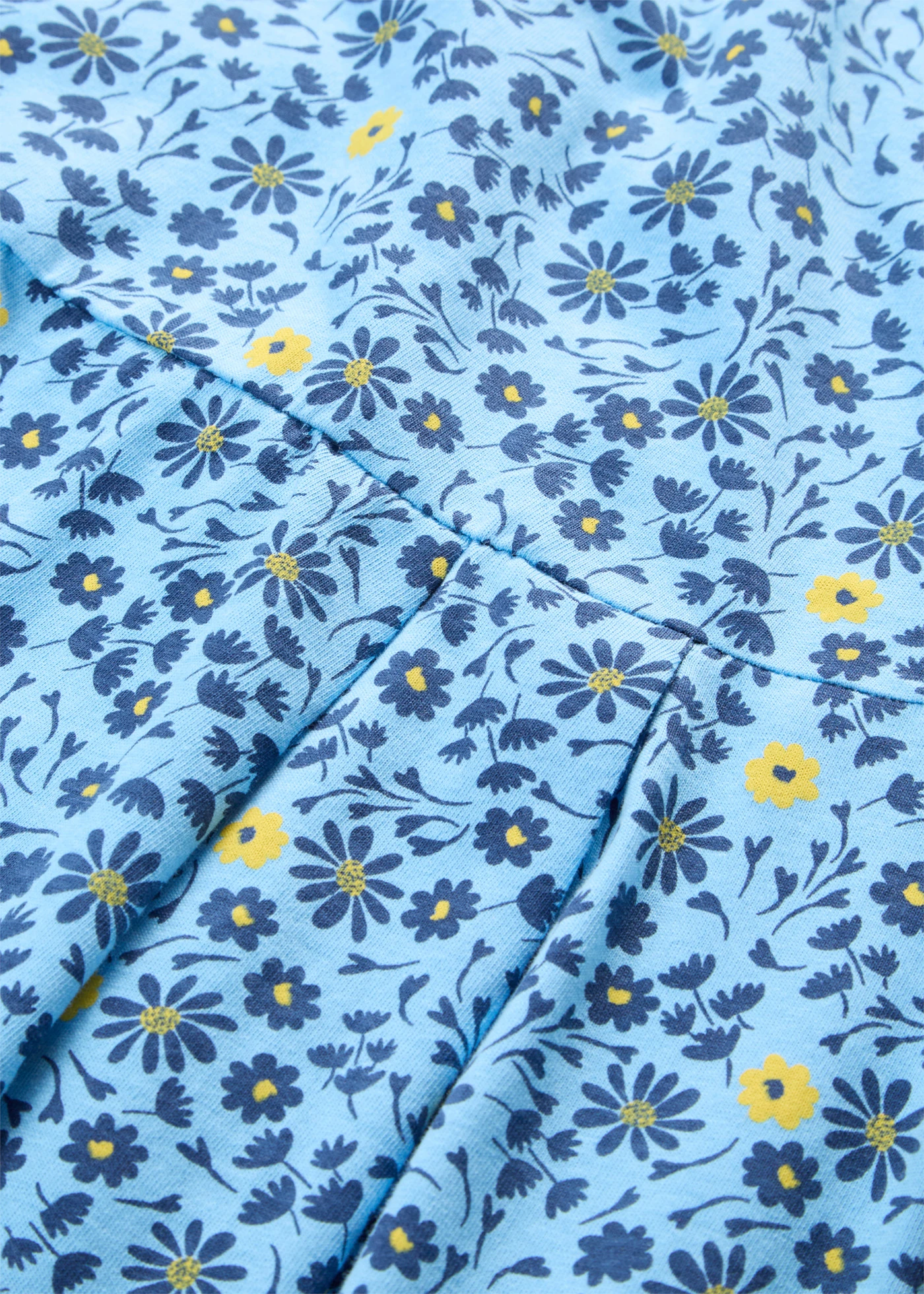 Midi jurk van katoen-jersey • babyblauw-tulpengeel gebloemd • bonprix online shop