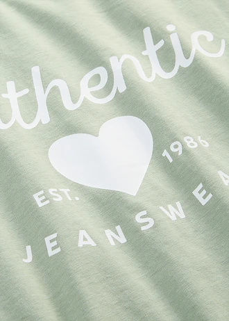 T-shirt • rookgroen met print • bonprix online shop