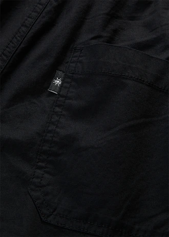 Lange bermuda met elastische taille • zwart • bonprix online shop