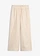 Culotte met linnen, tot op de kuit, Kleur: kiezelbeige