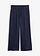 Culotte met linnen, tot op de kuit, Kleur: donkerblauw