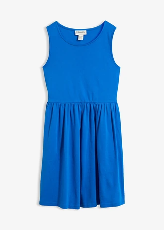 Shirtjurk met zakken van katoen, Kleur: azuurblauw