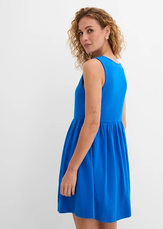 Shirtjurk met zakken van katoen • azuurblauw • bonprix online shop