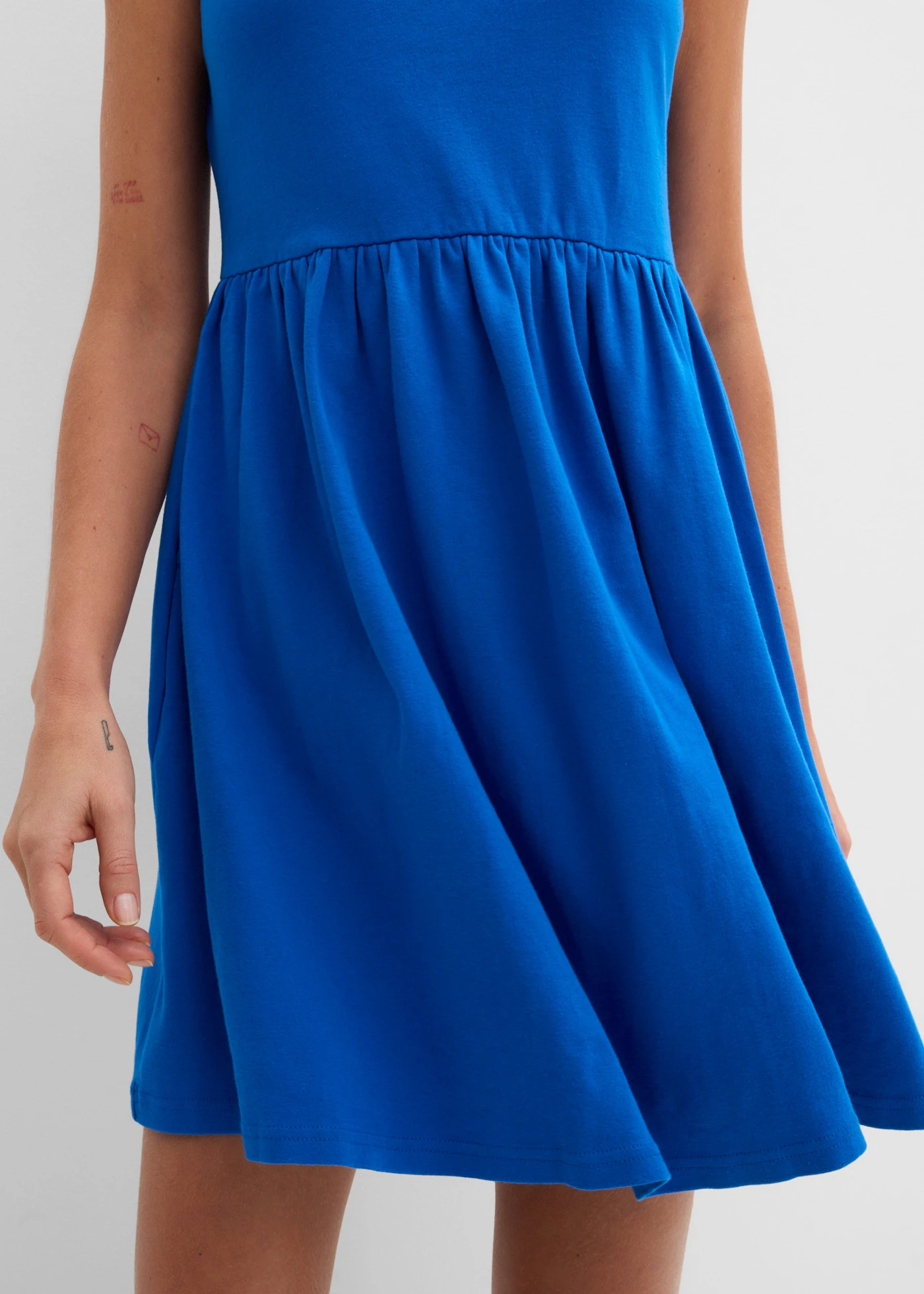 Shirtjurk met zakken van katoen • azuurblauw • bonprix online shop