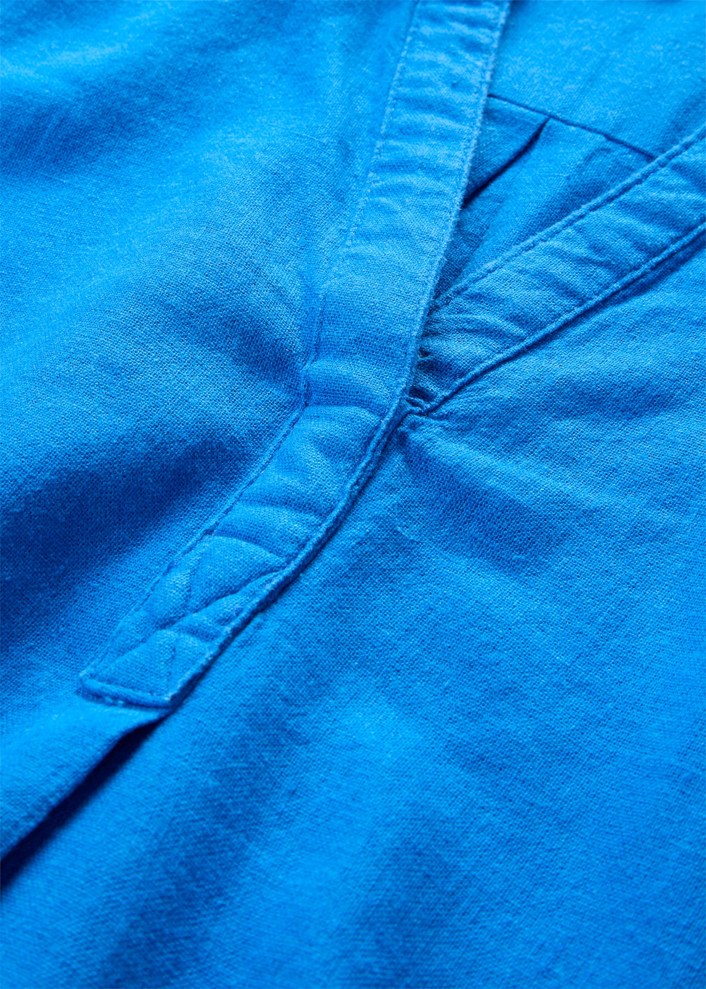 Blouse met linnen en 3/4 mouwen • azuurblauw • bonprix online shop