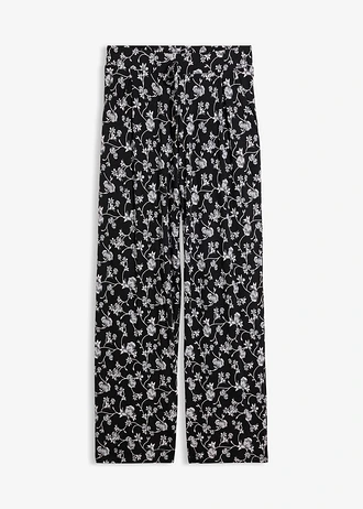 Pantaloni palazzo din material cu viscoză