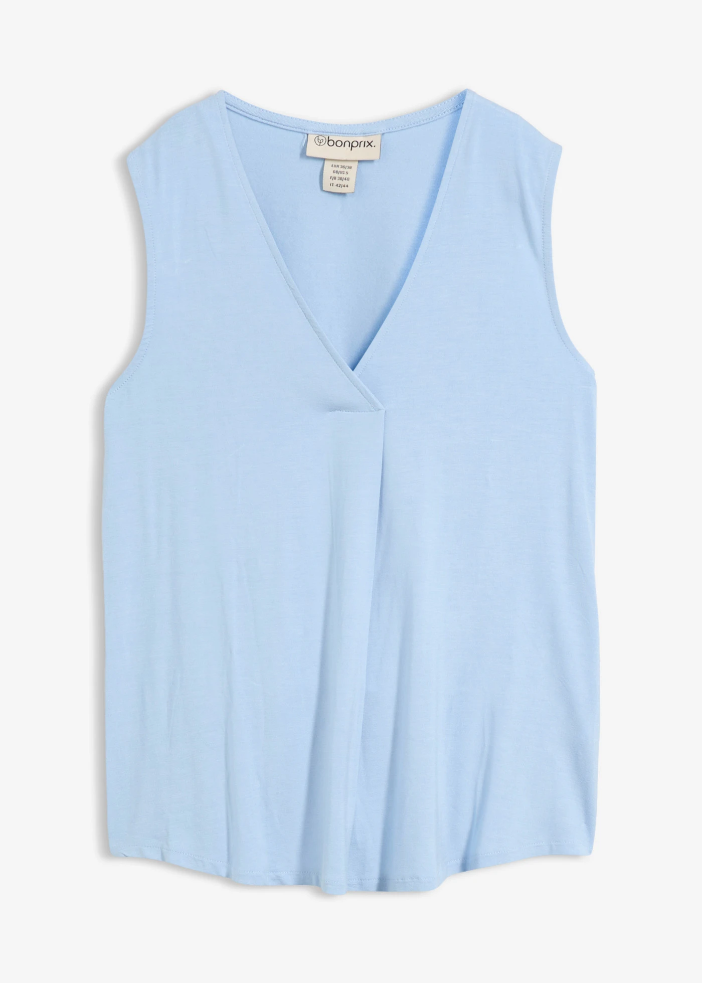 Top in een zachte viscosemix • lichtblauw • bonprix online shop