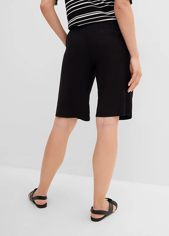 Jersey bermuda, Kleur: zwart